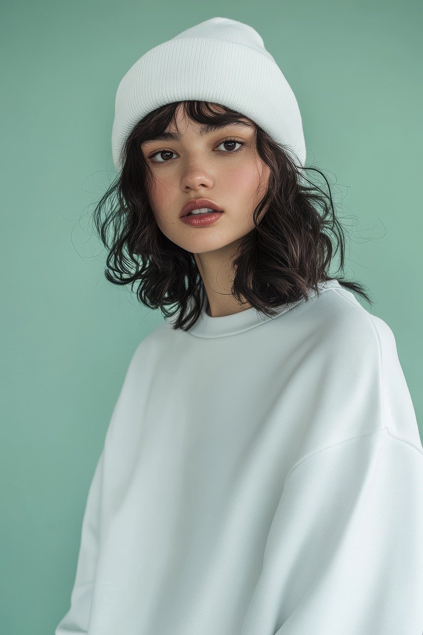 Services-01 lady, beanie, sweatshirt, fashion, clothing, portrait, portrait photography, aesthetics, streetwear, female, young woman, fashion photography, casual look, natural tones, soft colors, facial shot, trend, style, accessory