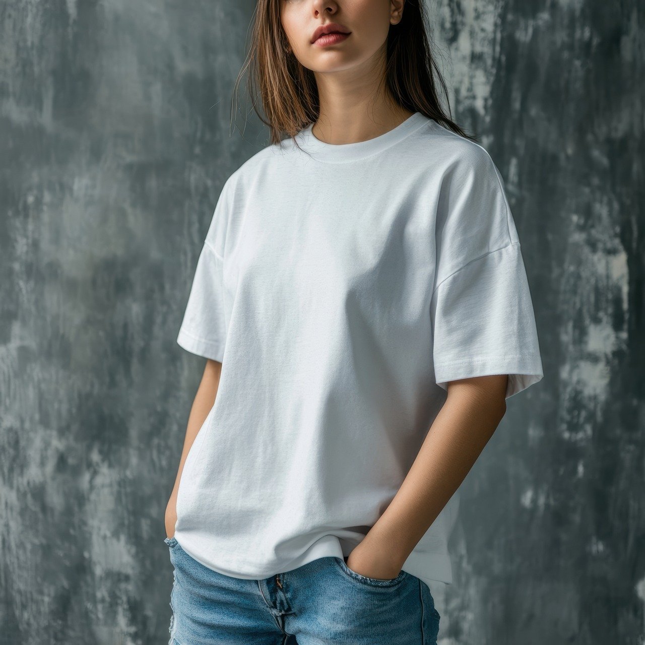 creative t-shirt, t-shirt mockup, white t-shirt, fashion, clothing, textiles, casual wear, streetwear, summer look, unisex, design, print on demand, merch, print, print template, minimalist, trend, lifestyle, photography