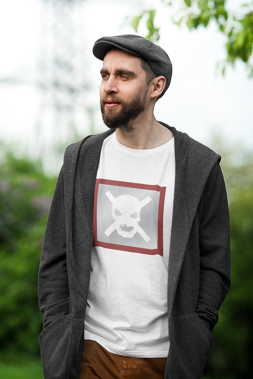 Services-02 man, fashion, badfit clothing, street fashion, style, skull, skull t-shirt, badfit clothes, badfit brand, trendy, hip hop fashion, portrait